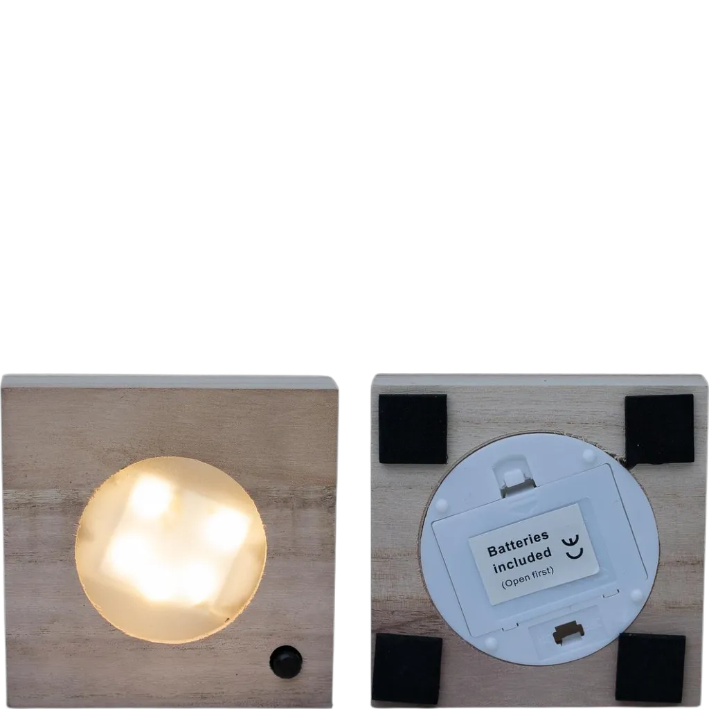 Calathea in Samoa glas met LED verlichting - Ø12cm - ↕10cm - Afbeelding 3